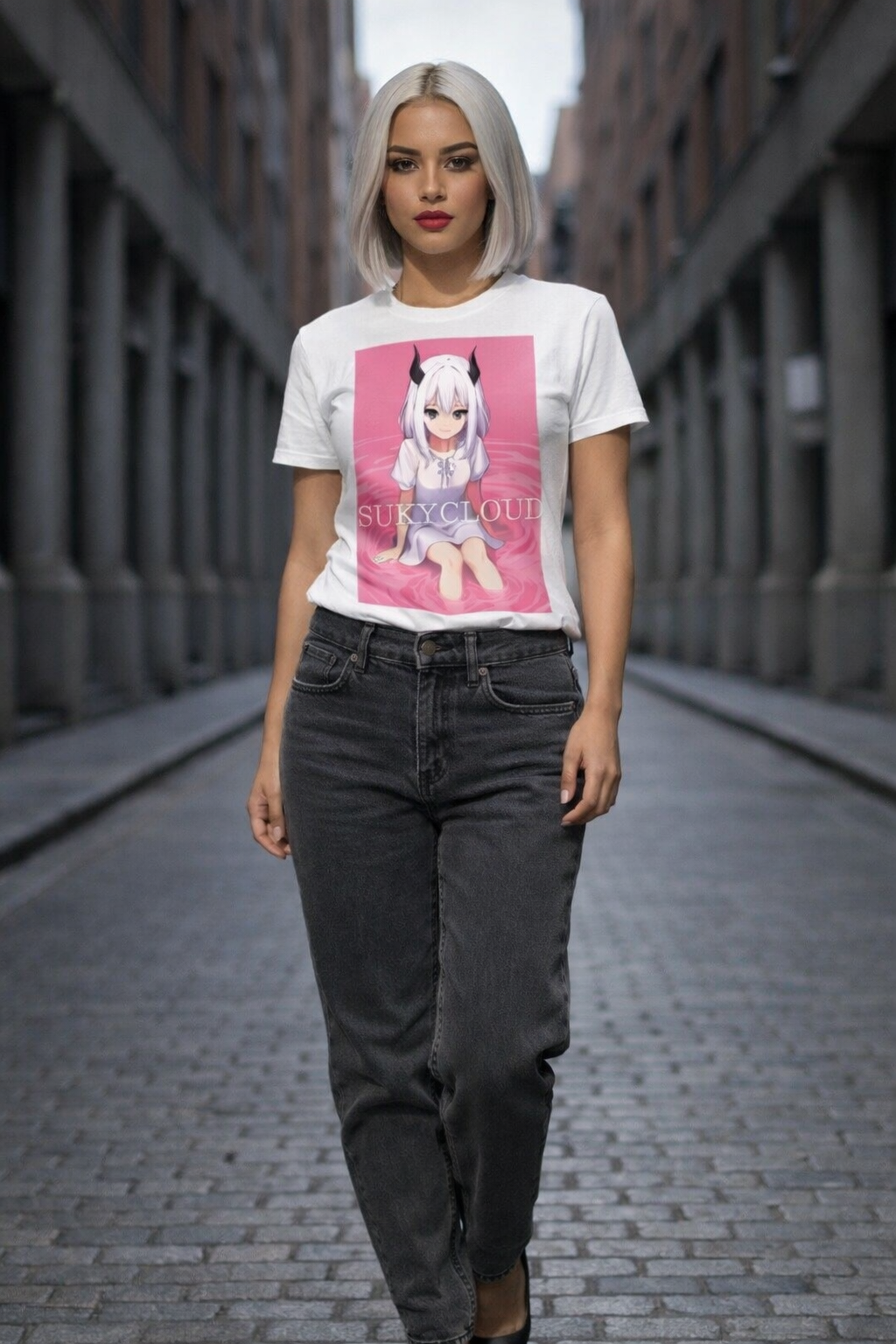 PLAYERA ESTAMPADO MANGA URBANO