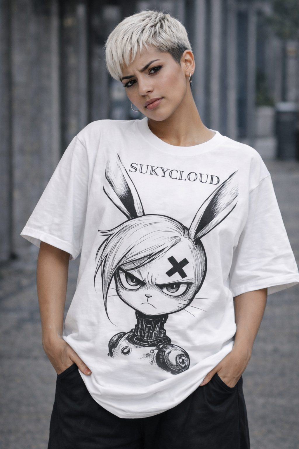 PLAYERA ESTAMPADO MANGA URBANO