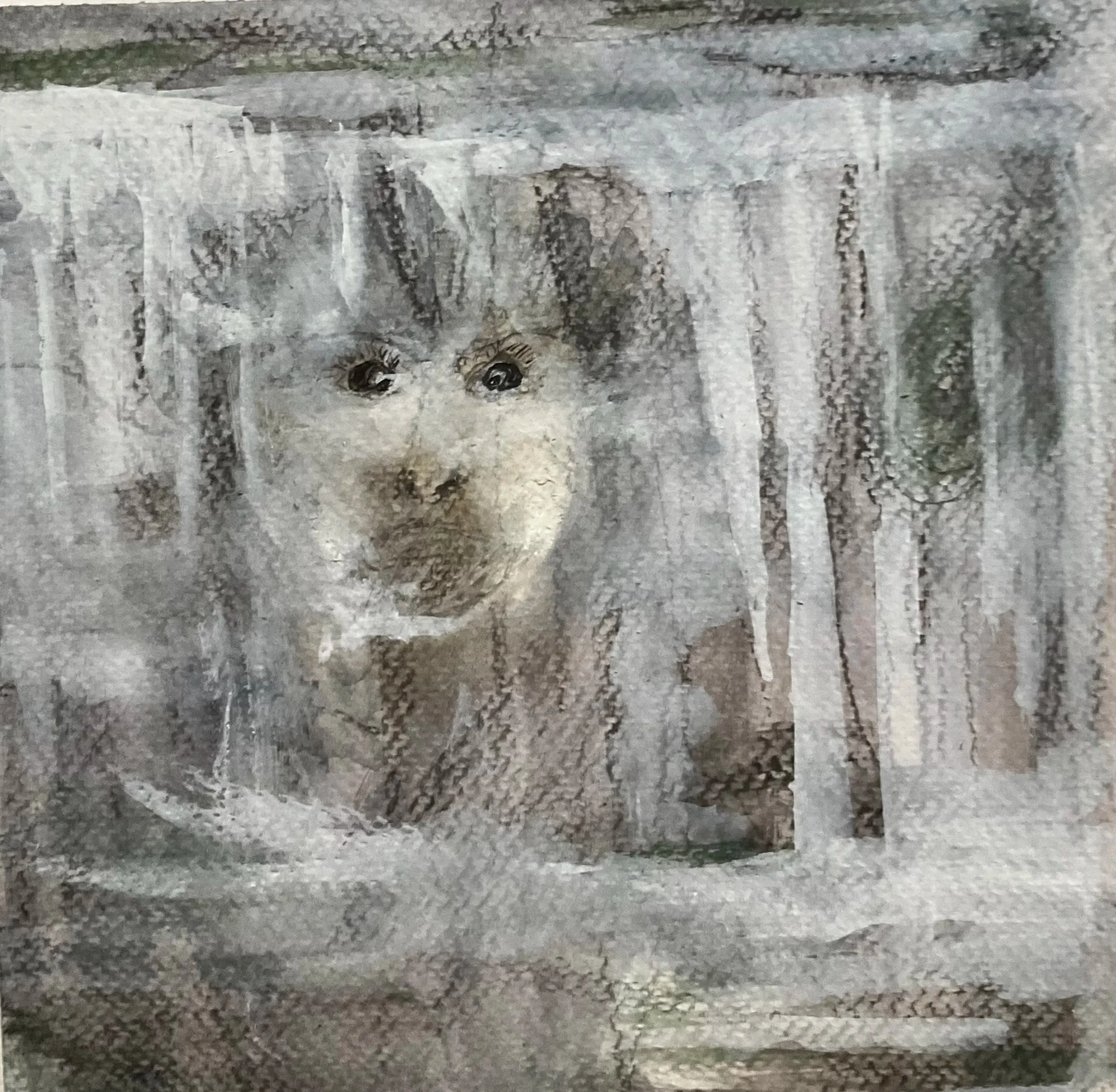 Ghost of Frozen River, Mixed media