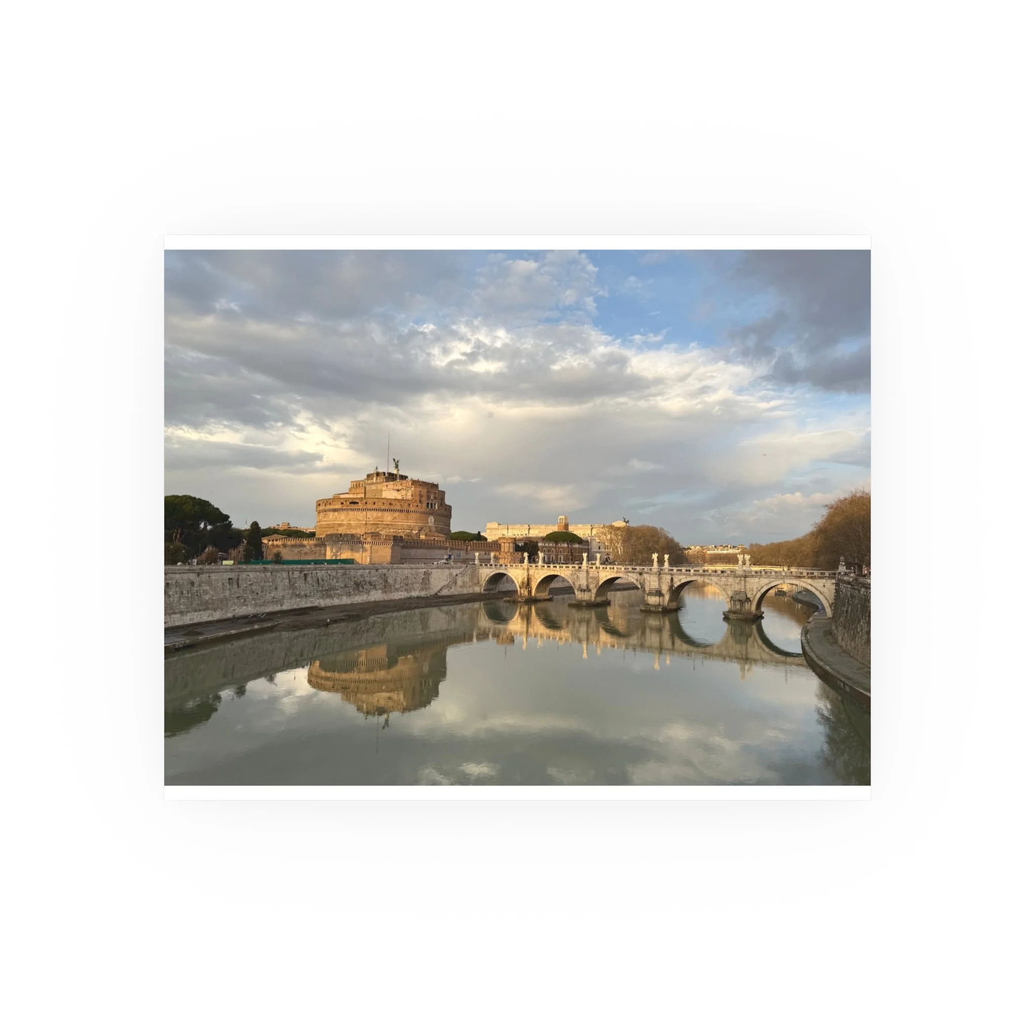 Rome Castel Sant'Angelo Photo Poster — Satin or Archival Matte
