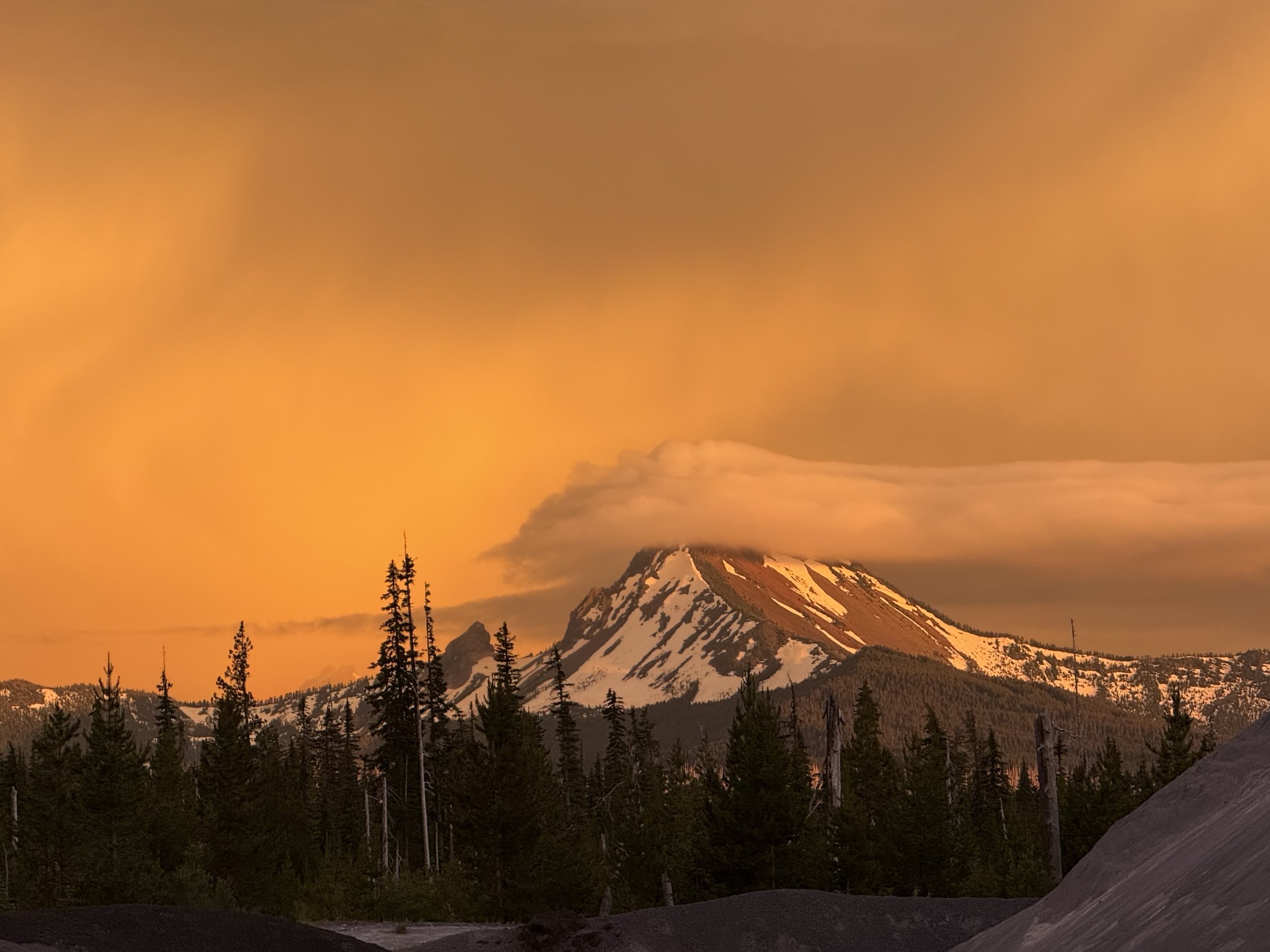 Mt. Thieslon before electric storm 2025