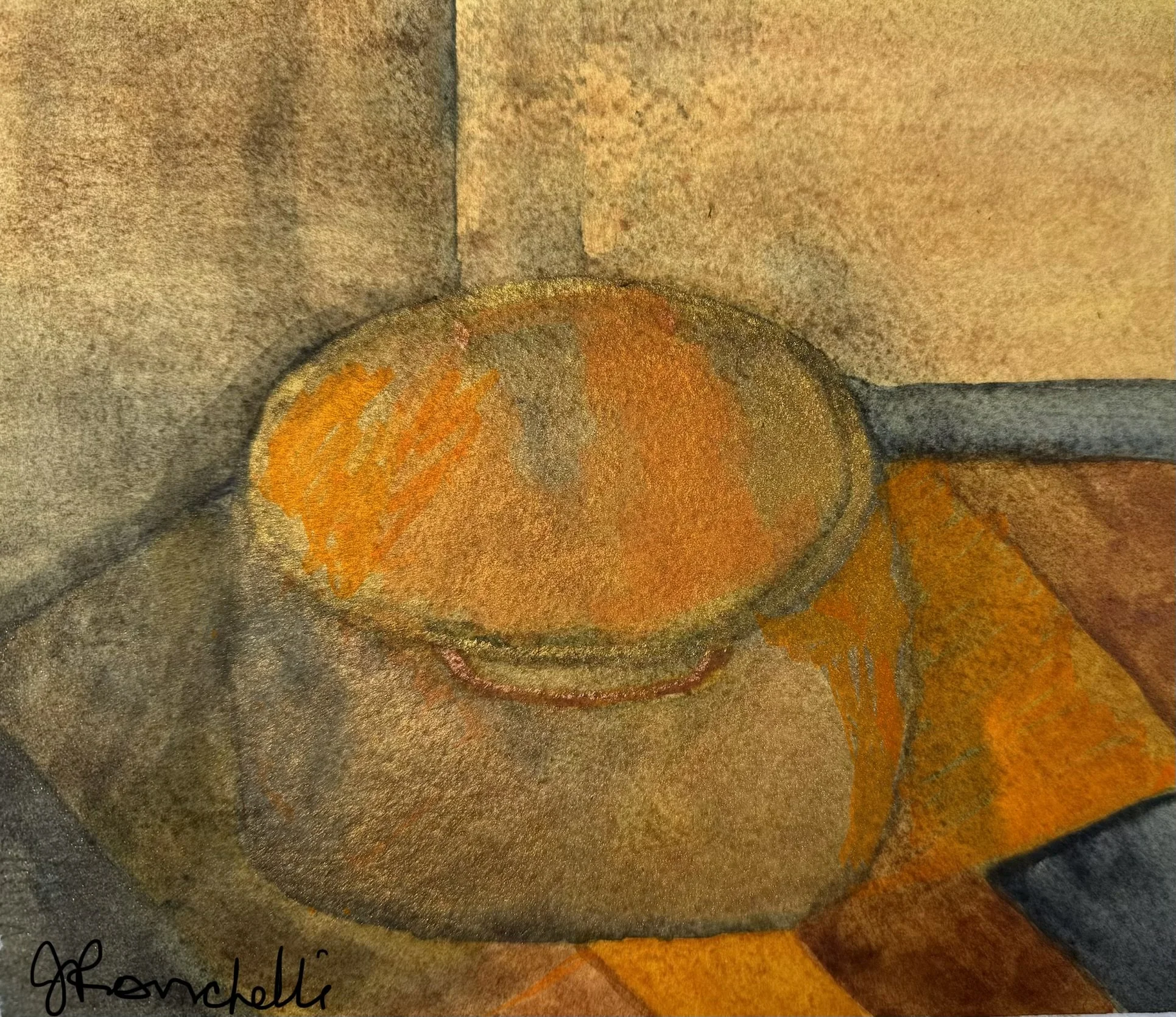 Copper Pot watercolor 