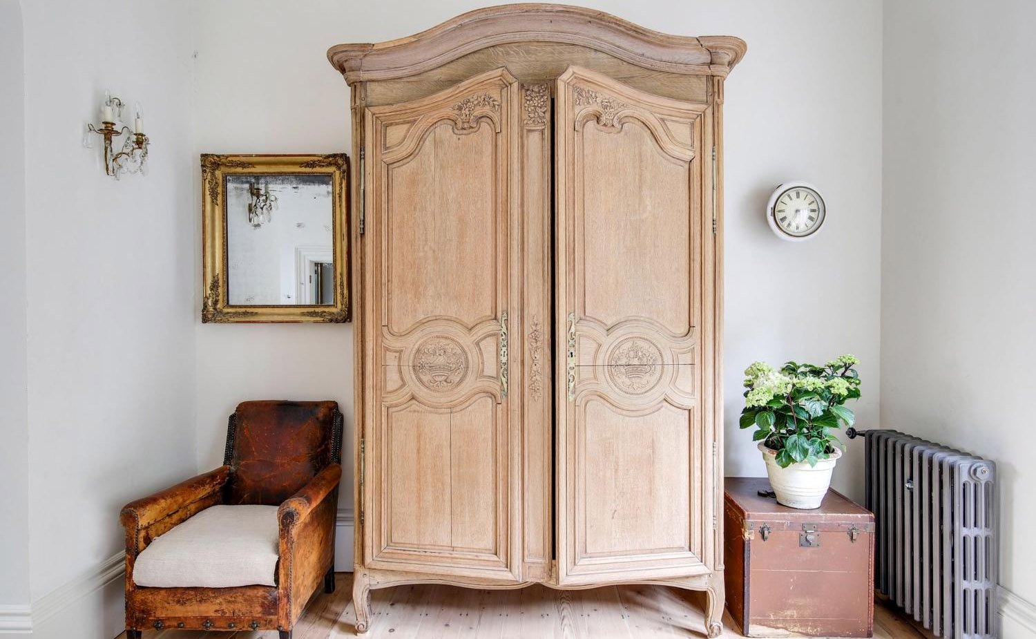 French Armoire free-standing wardrobe