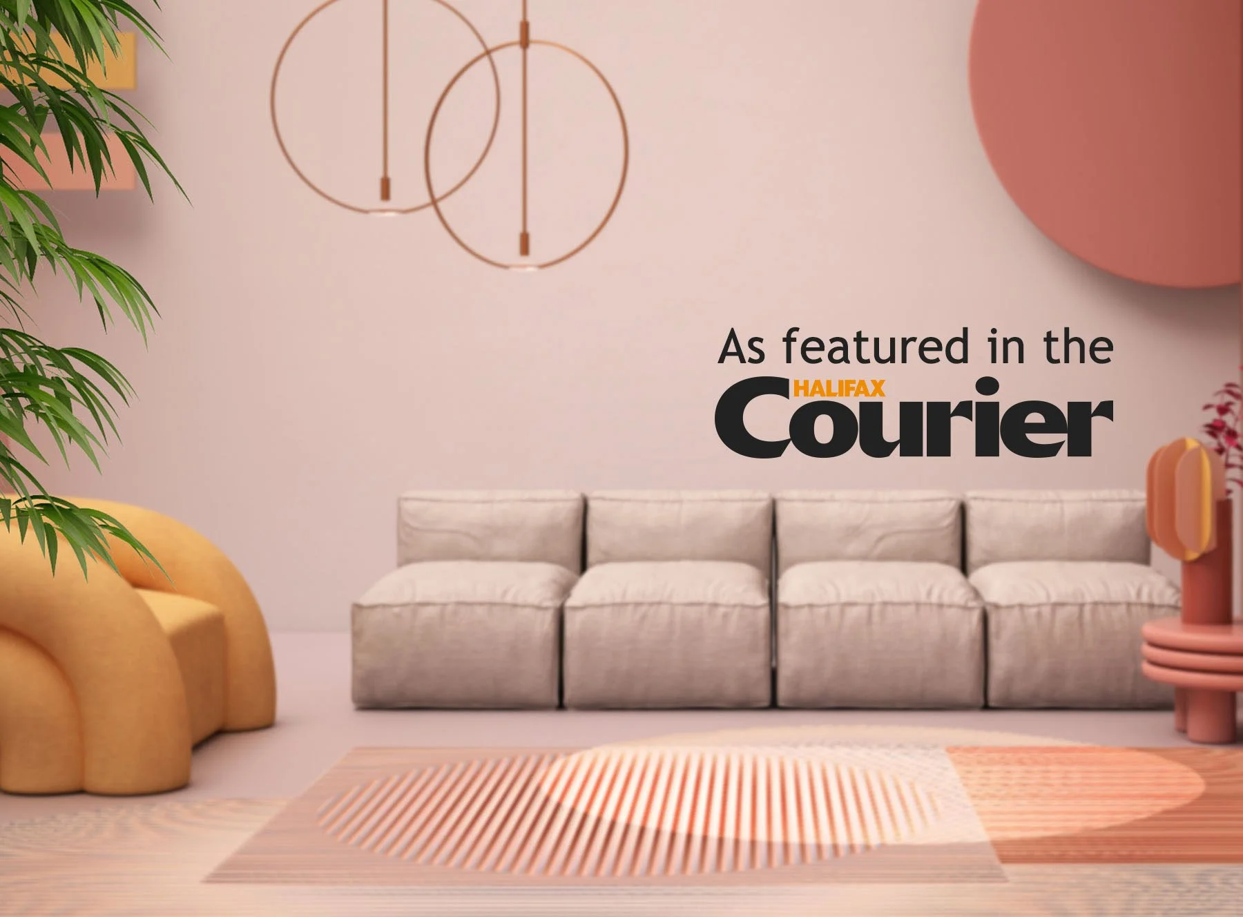 Interior design article in local paper