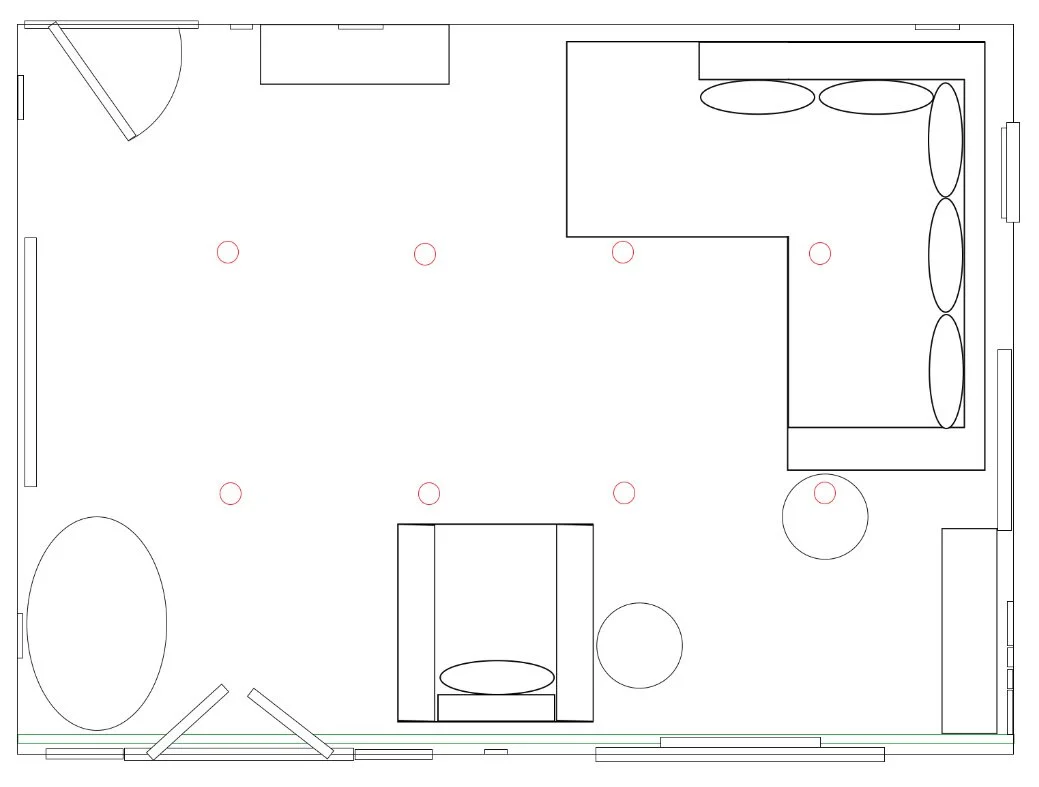 Lounge furniture plan