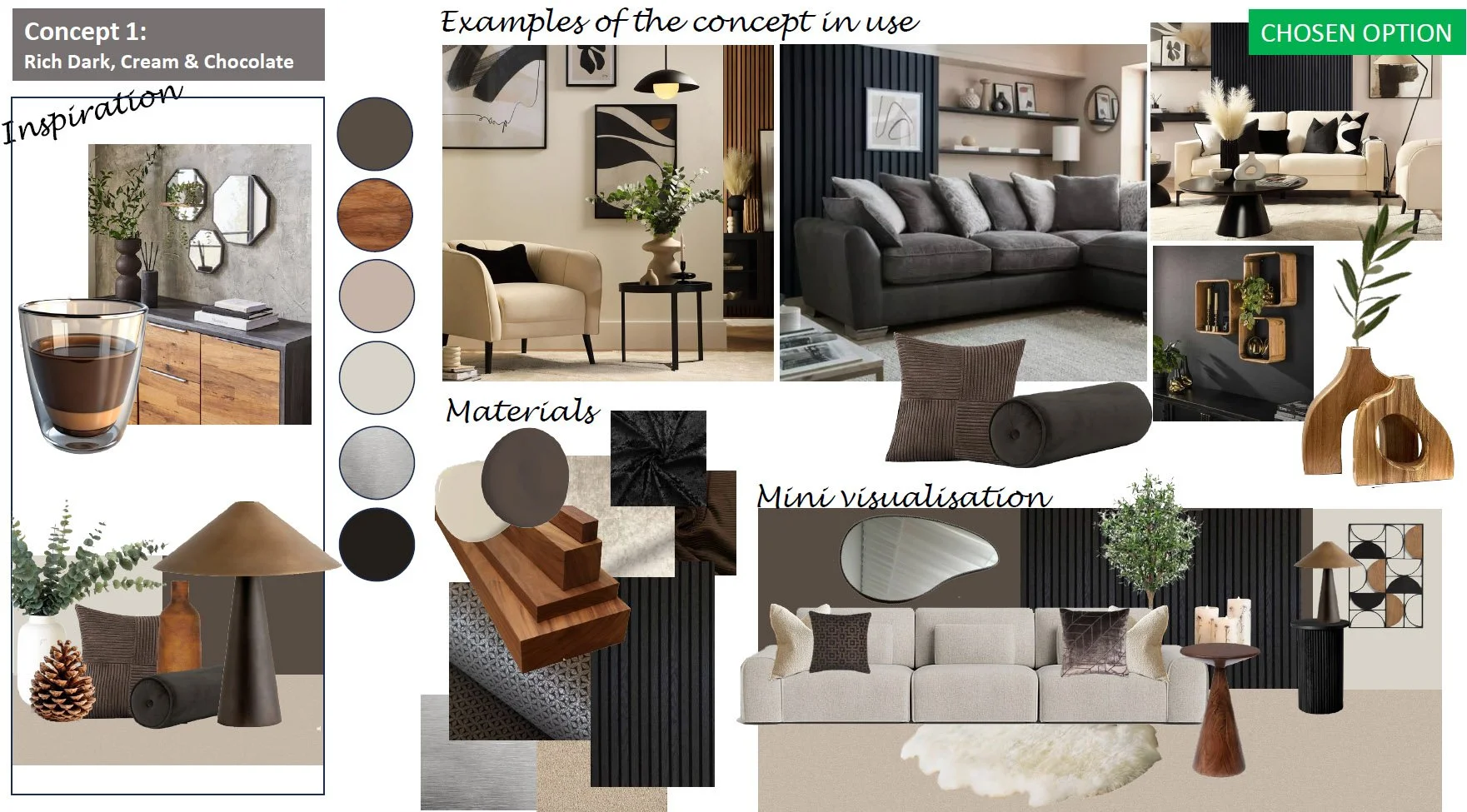 Luxury modern lounge design concept