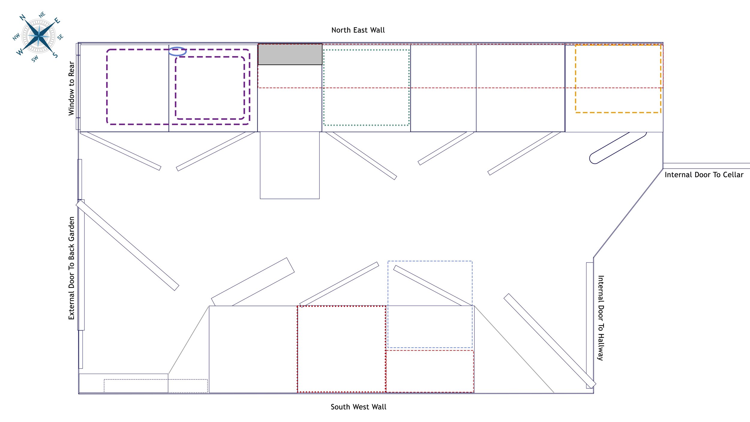 Kitchen layout floor plan