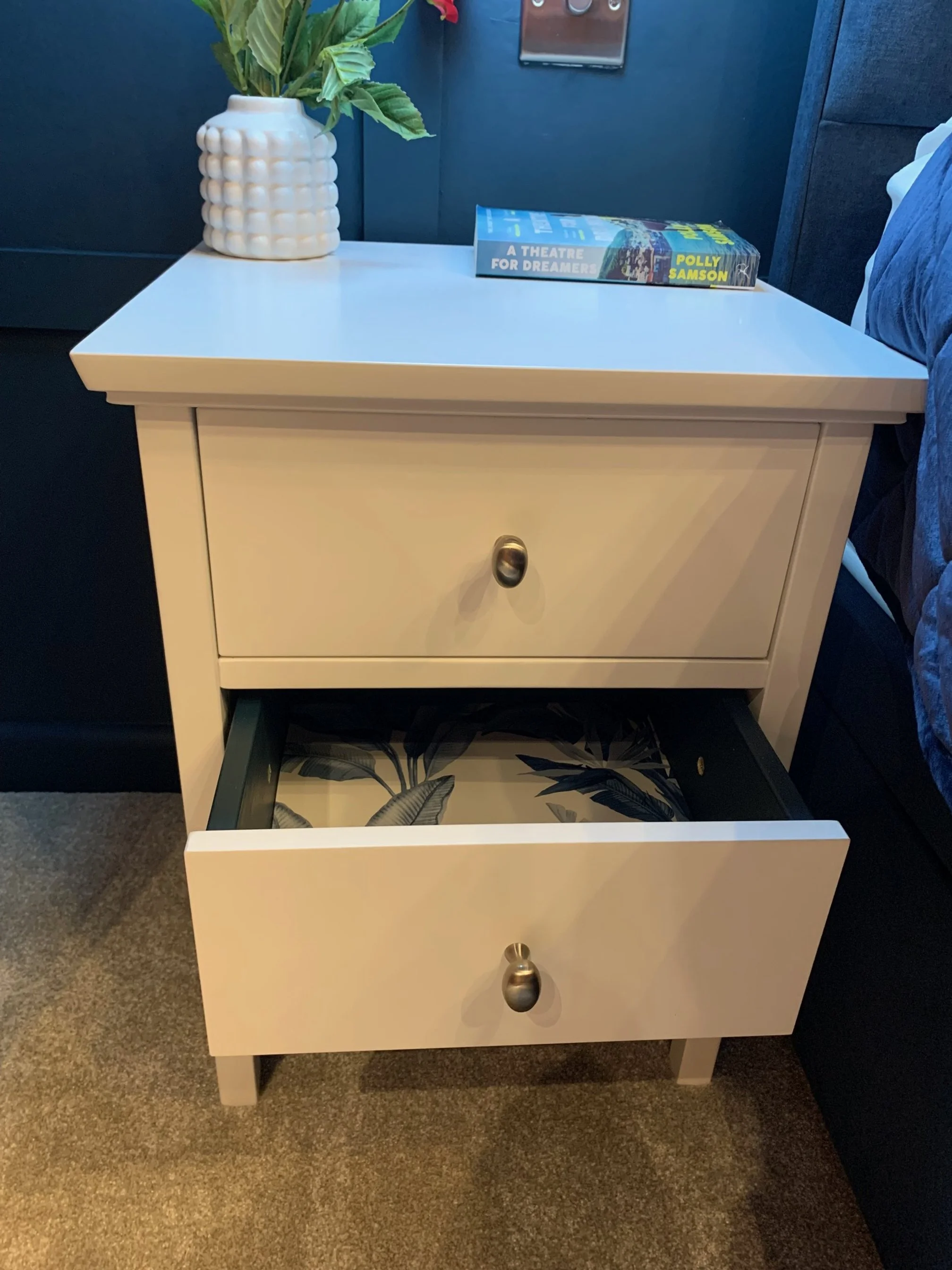 Contemporary Blue Bedroom Interior Design