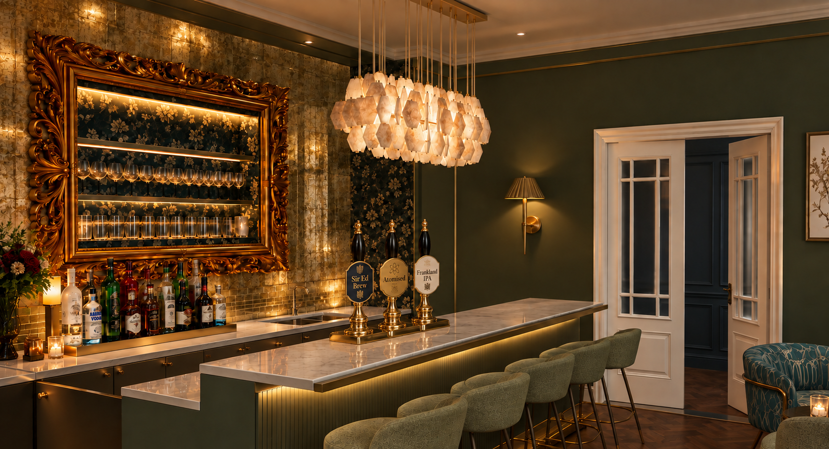 Hotel bar interior design