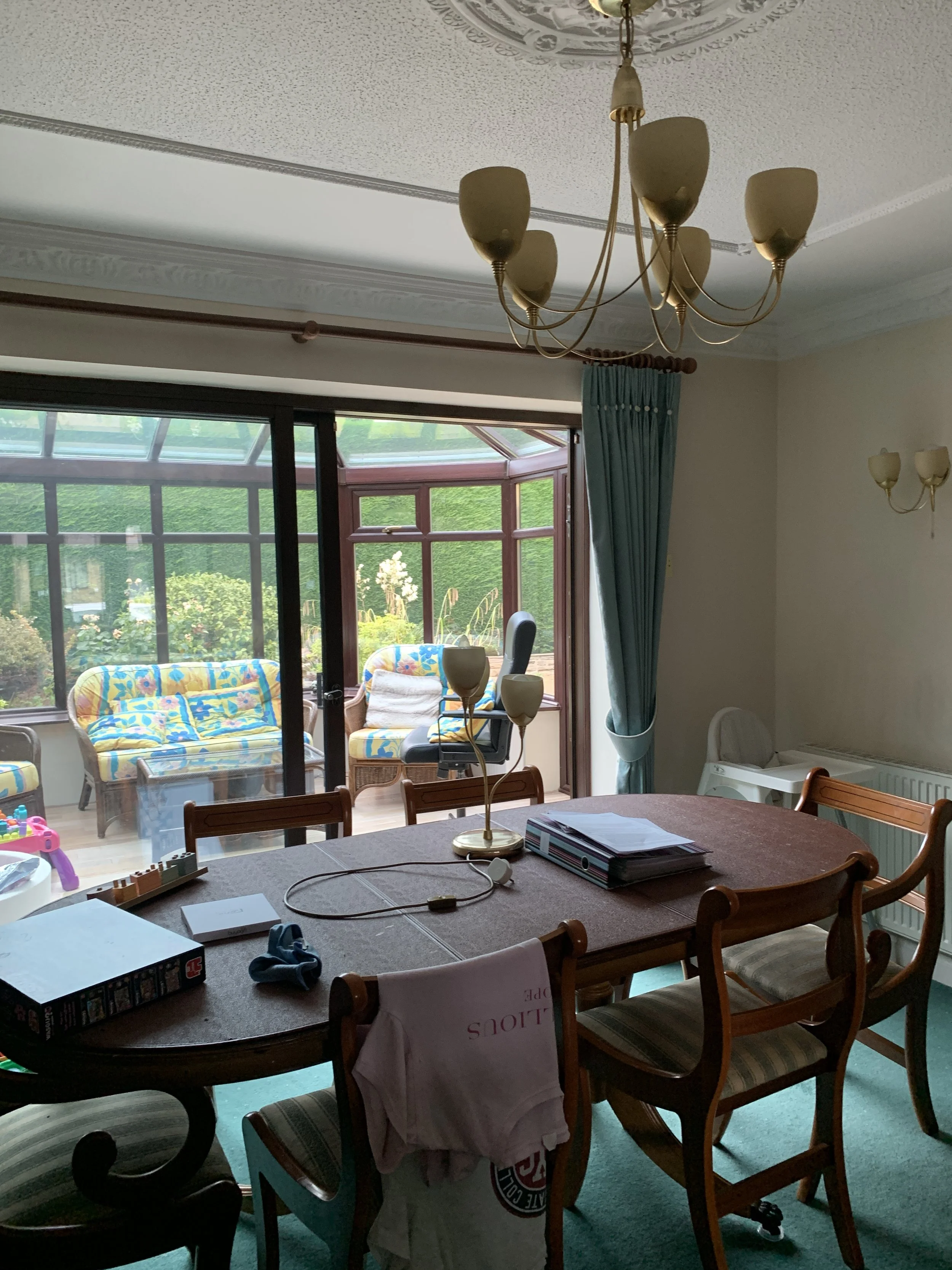 Dining room before redesign