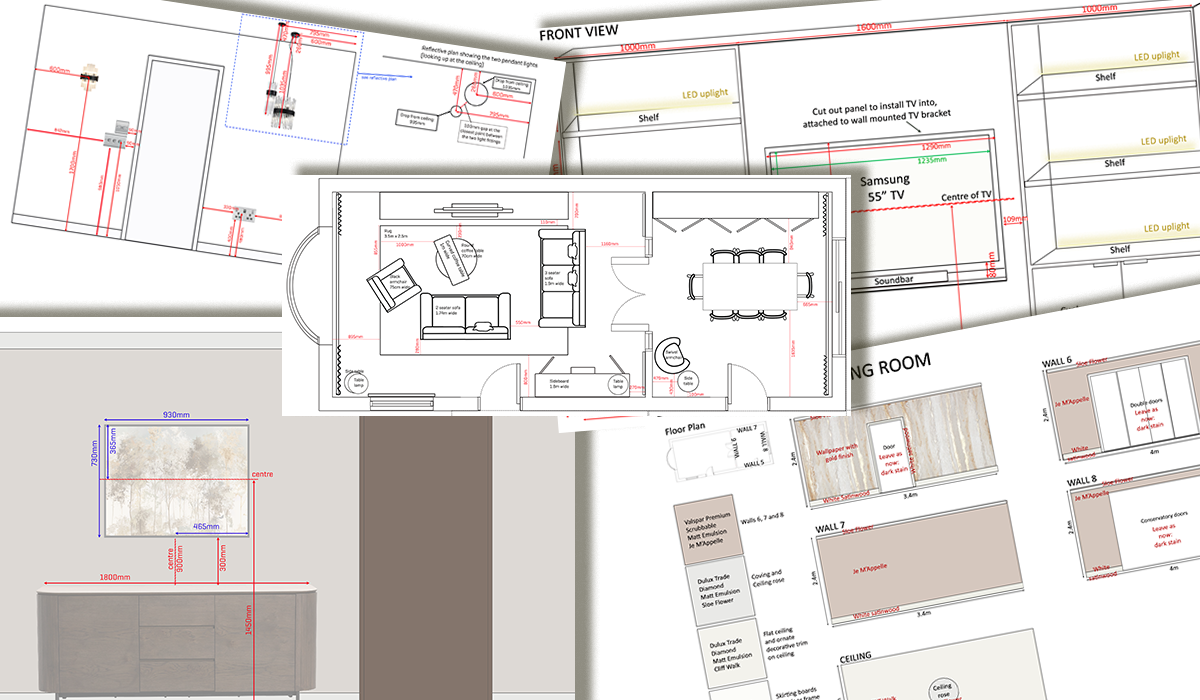 Interior design plans