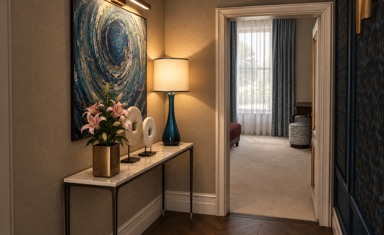 Boutique hotel guestroom