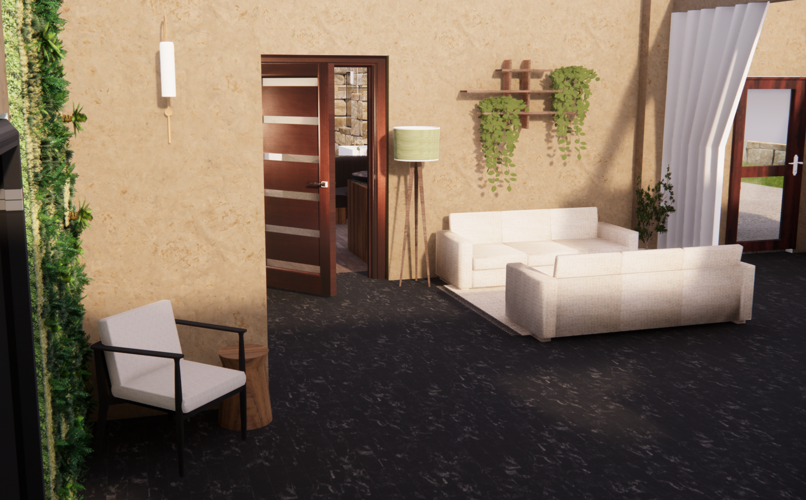 Hotel reception interior design