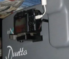 Gopro montata sulla stampante Duetto