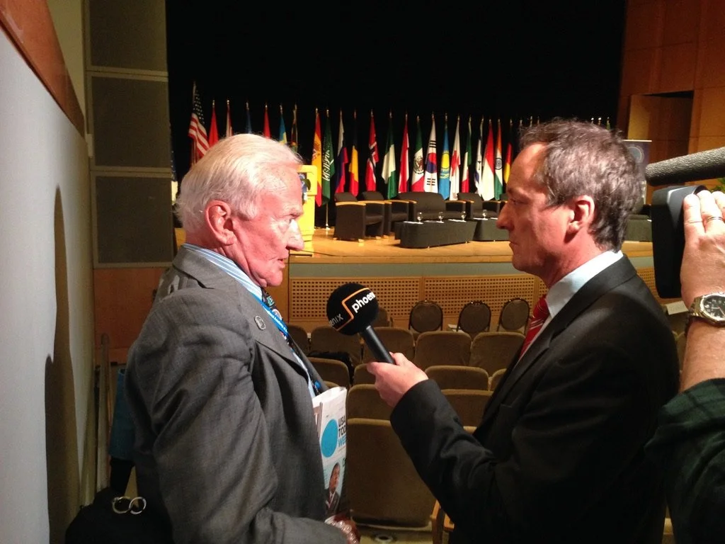 Der 2. Mann auf dem Mond Buzz Aldrin (Weltraumkonferenz Washington)