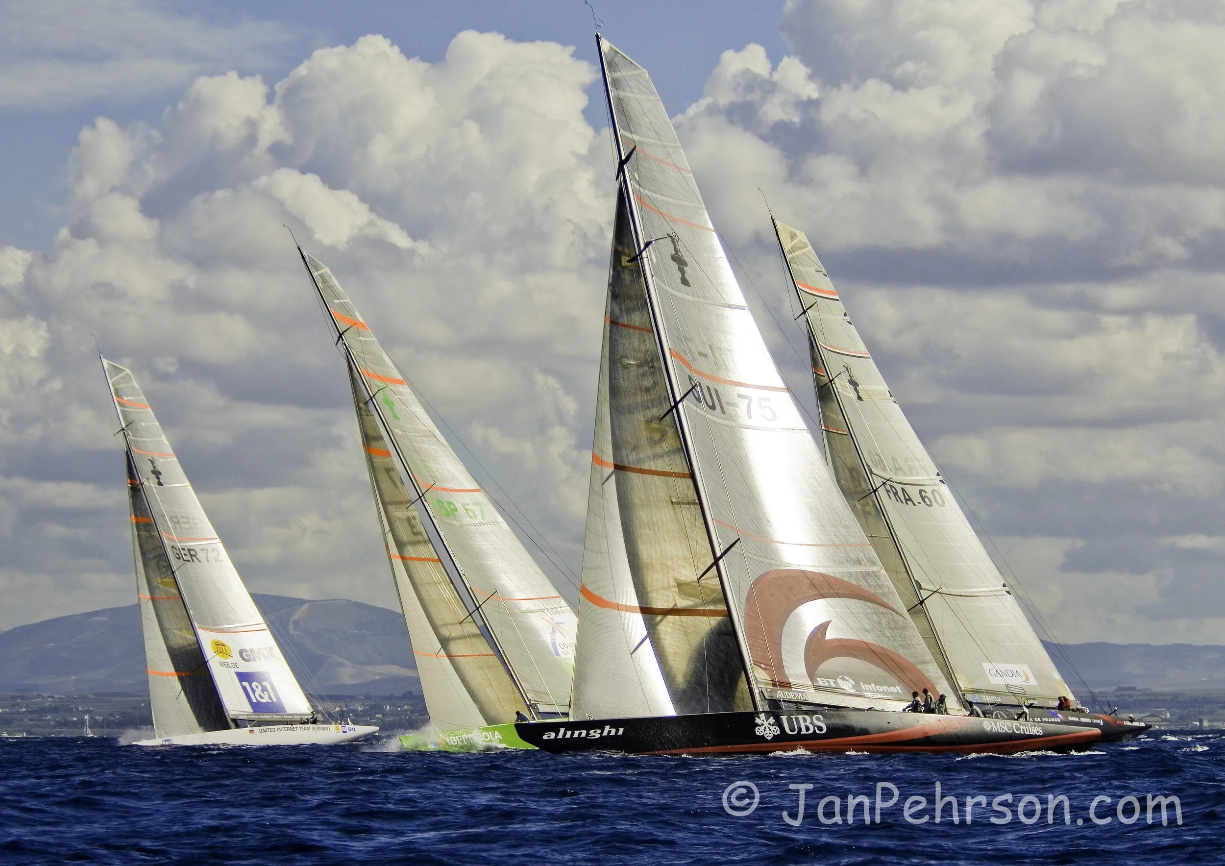 2005; America's Cup; Trapani; Sicily; Alinghi; Fleet (October)