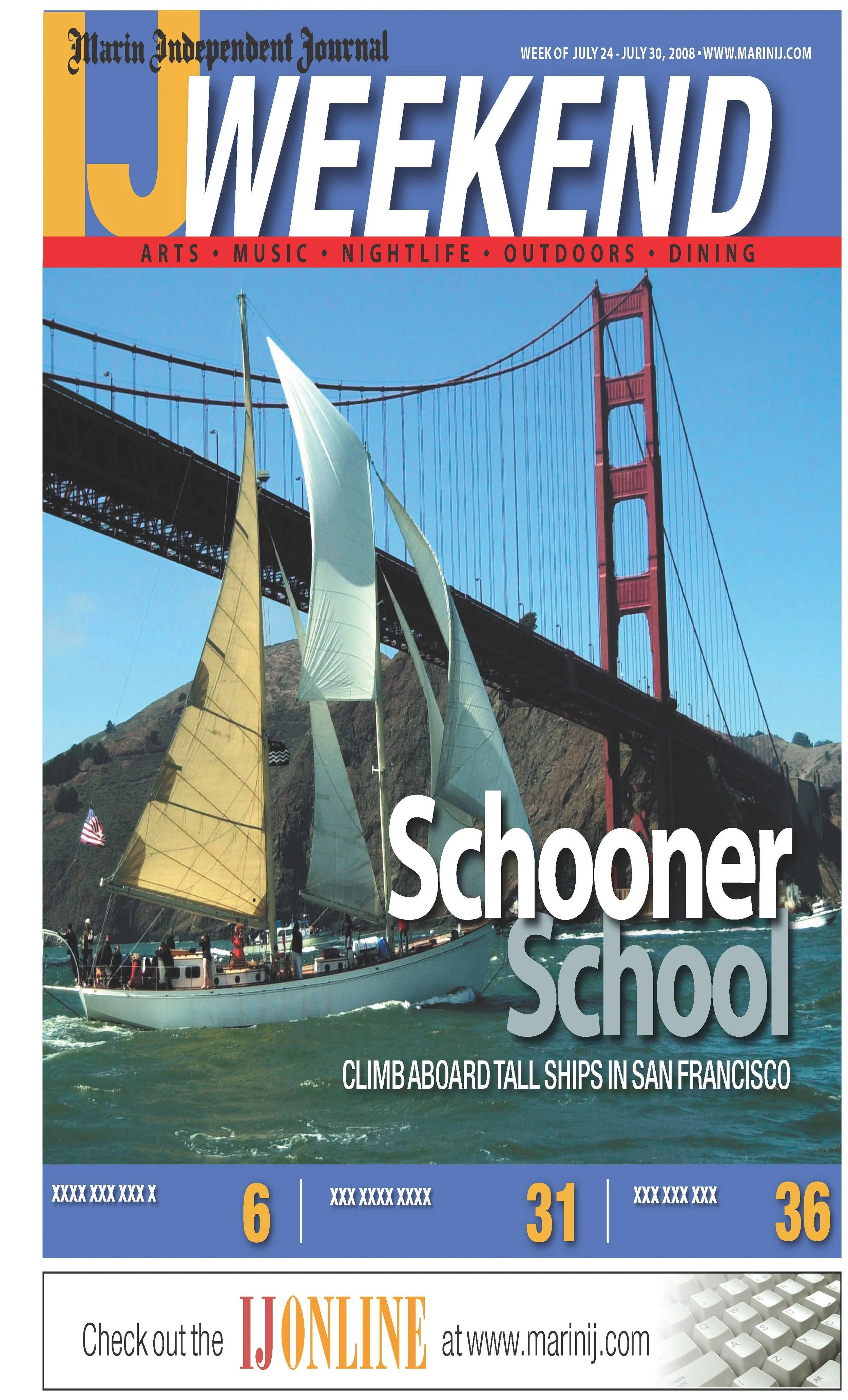 Marin IJ, Schooner School, Climb Aboard Tall Ships in San Francisco