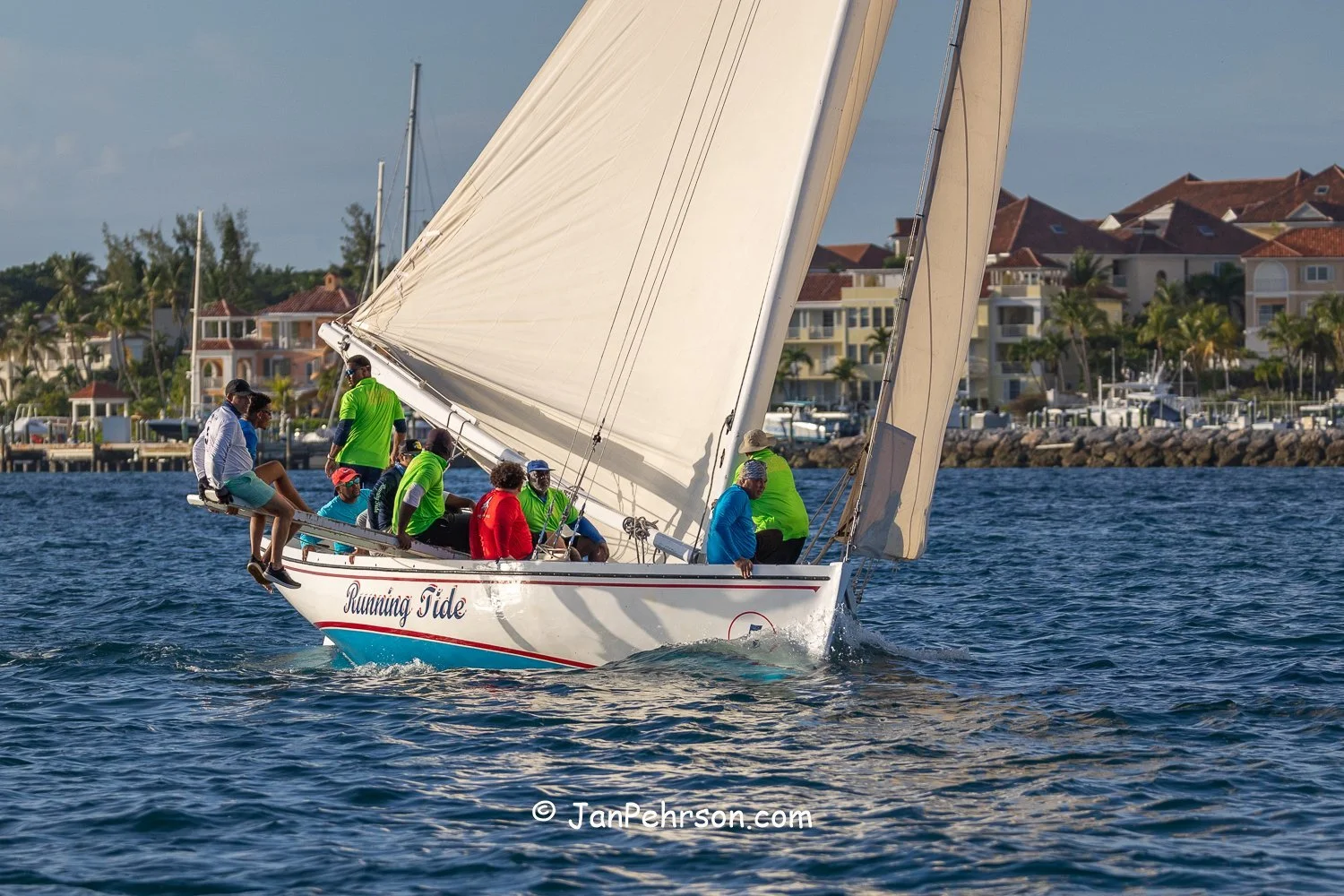 December 2025, Nassau, Bahamas, Best of the Best Regatta, A-Class,  Running Tide, from Long Island