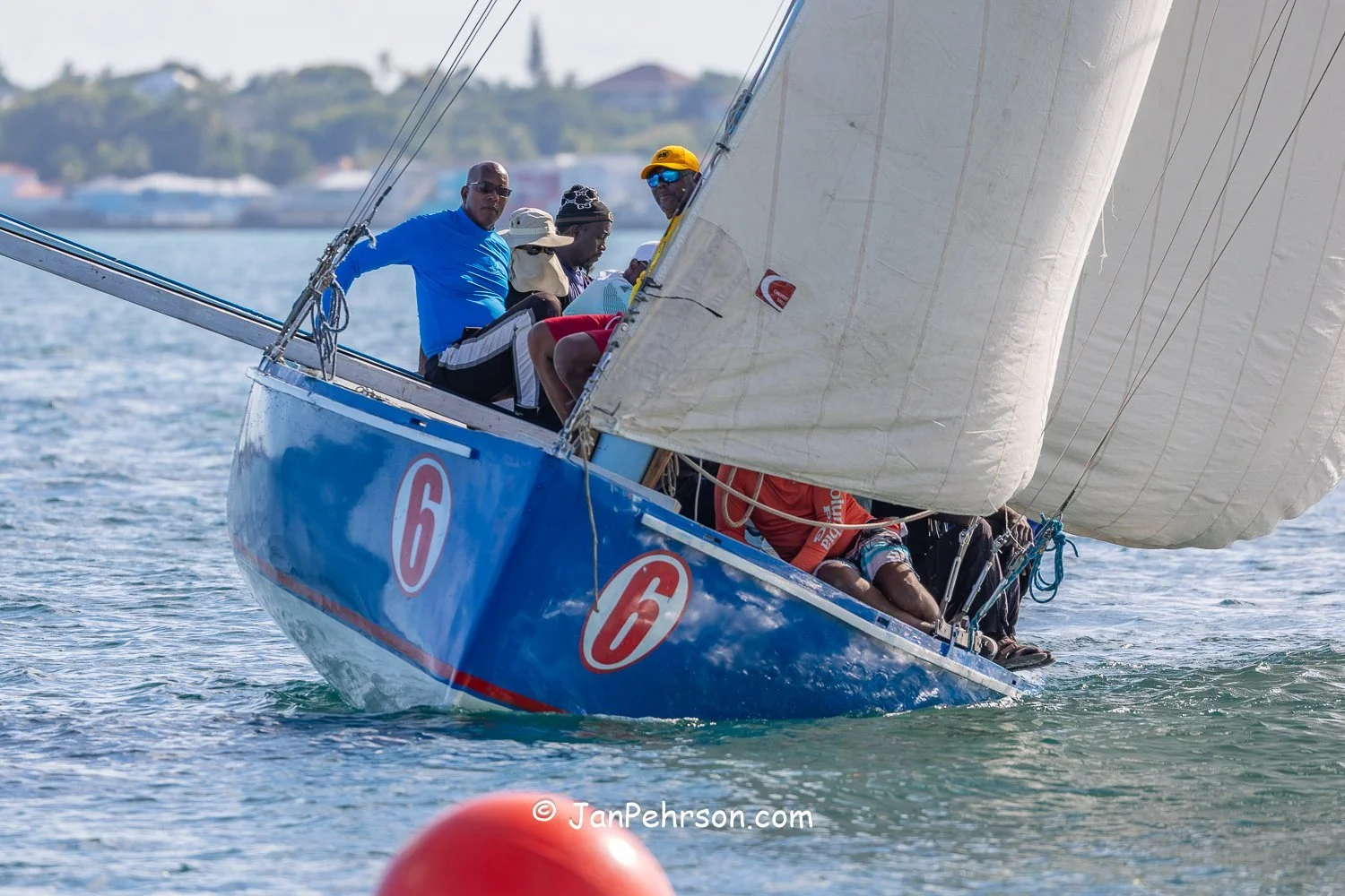 December 2025, Nassau, Bahamas, Best of the Best Regatta, A-Class, Good News, from Ragged Island