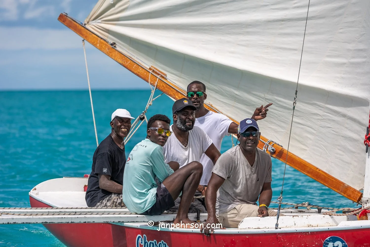 October 2025, Black Point, Exuma, Bahamas, Black Point Regatta, C-Class, 3rd Place, Chaser, from Black Point