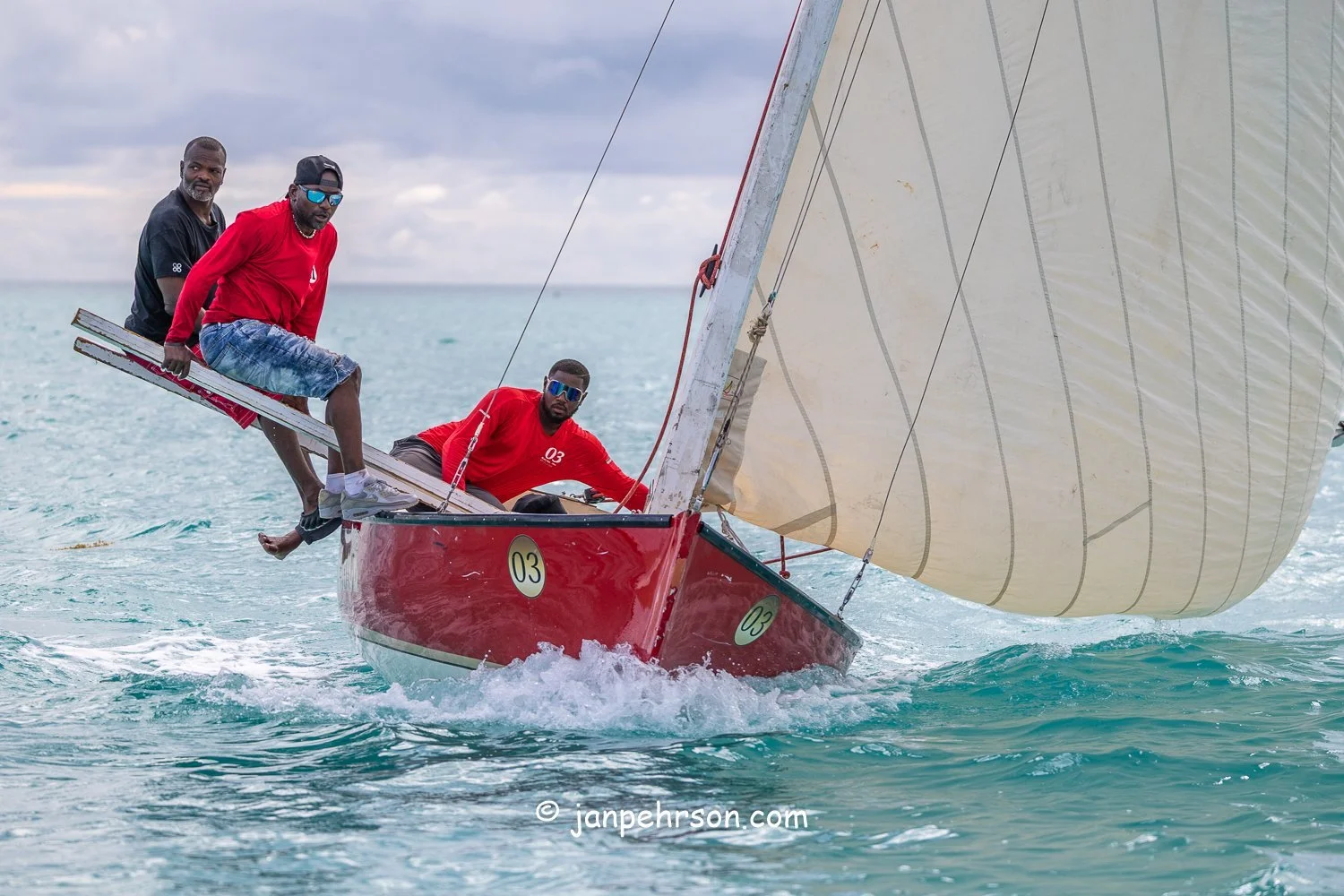October 2025, Black Point, Exuma, Bahamas, Black Point Regatta, C-Class, 4th Place, Lady Eunice, from Black Point