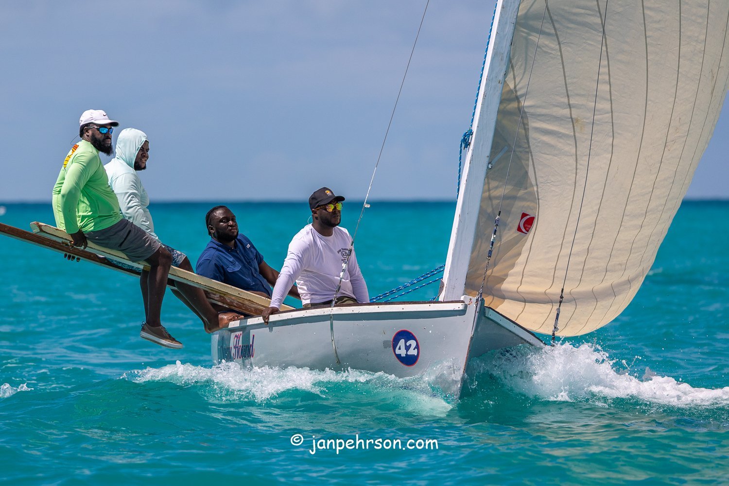 October 2025, Black Point, Exuma, Bahamas, Black Point Regatta, C-Class, 5th Place, Spray Hound, from Exuma