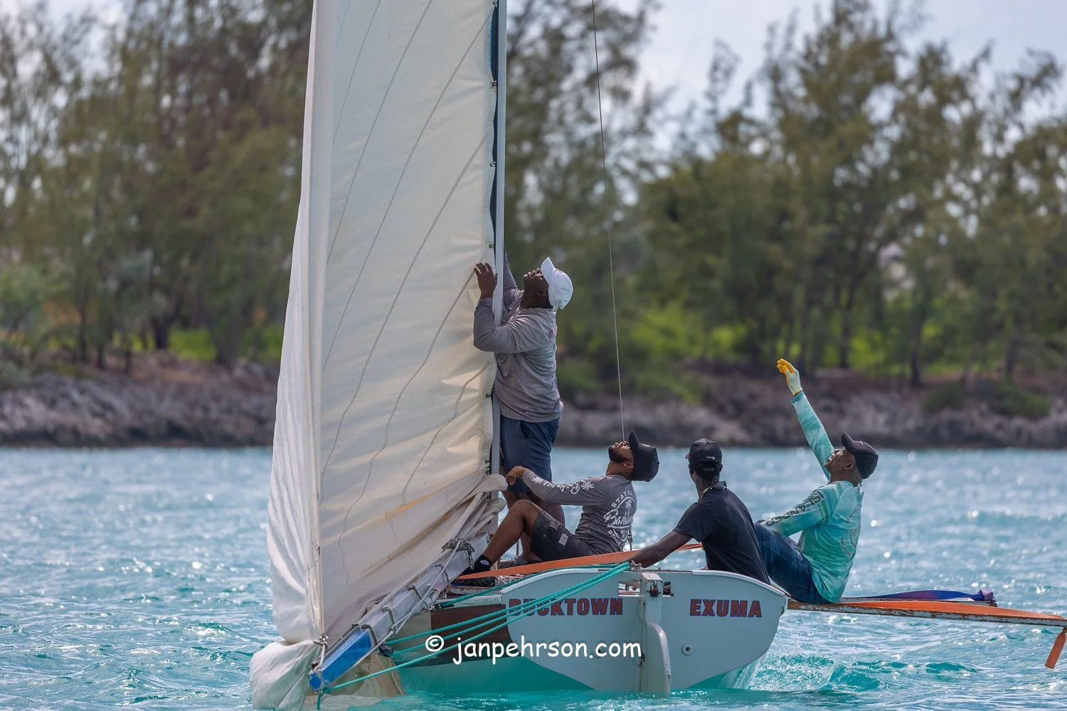 October 2025, Black Point, Exuma, Bahamas, Black Point Regatta, C-Class, 6th Place, Confusion, from Exuma