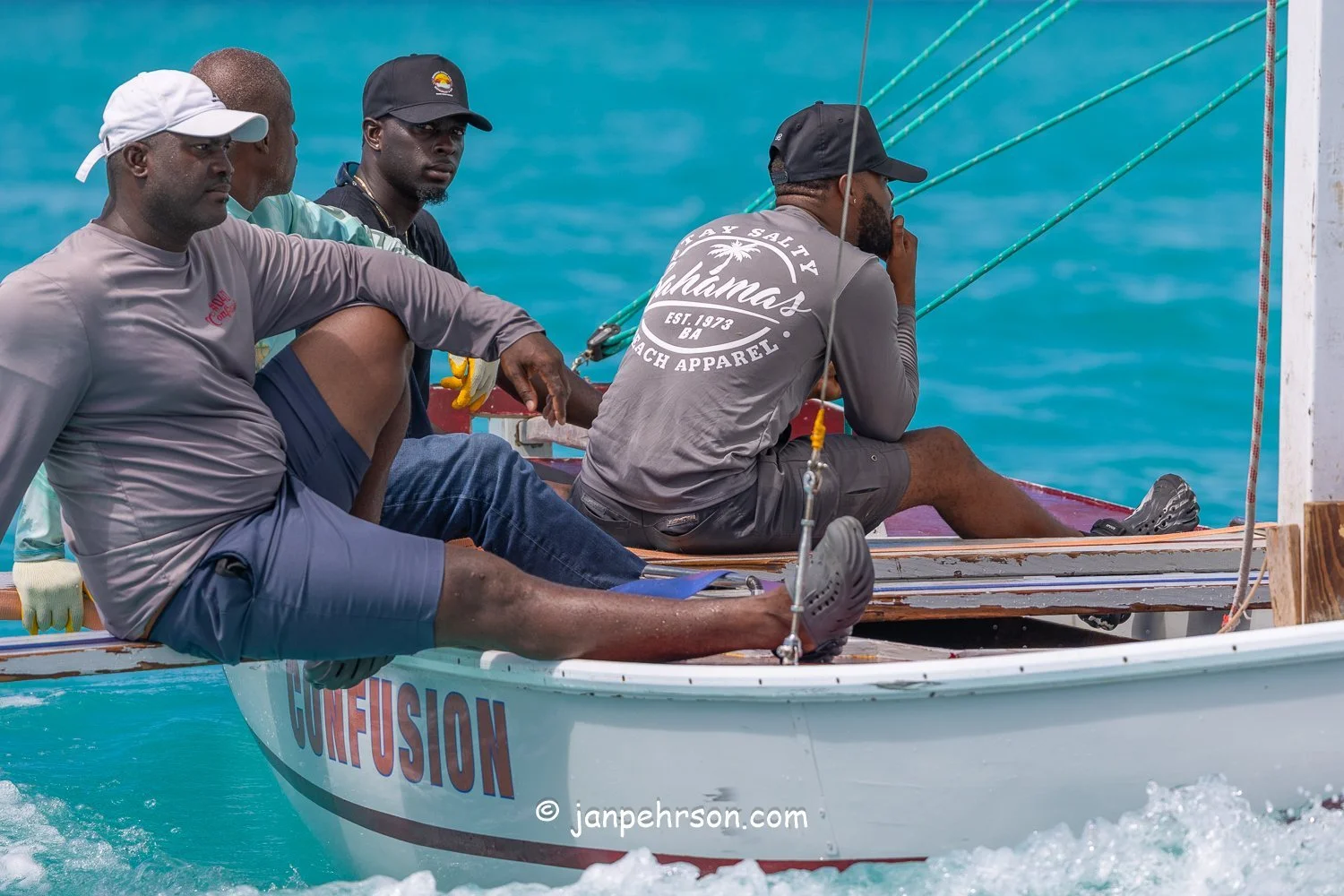 October 2025, Black Point, Exuma, Bahamas, Black Point Regatta, C-Class, 6th Place, Confusion, from Exuma