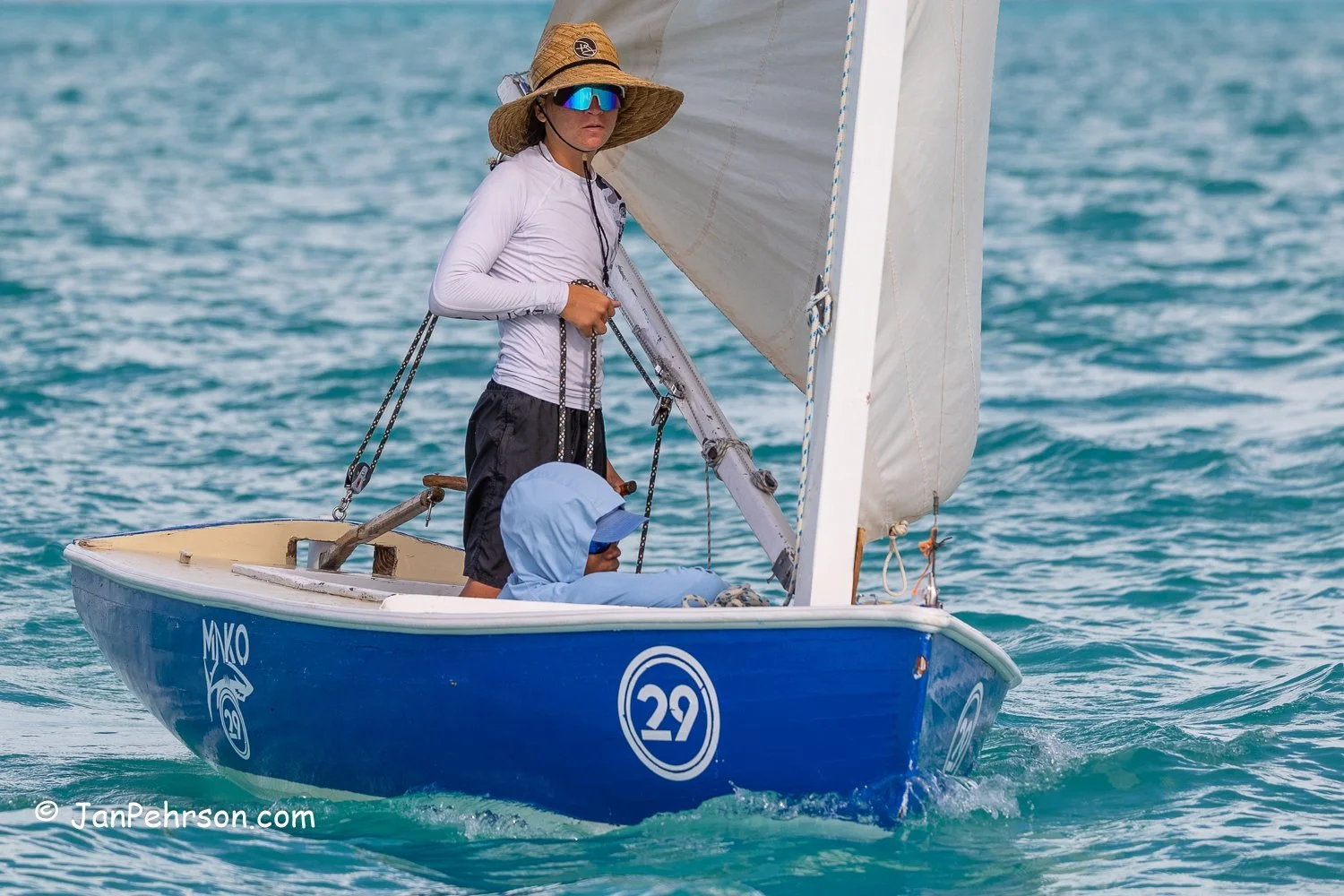 October 2025, Black Point, Exuma, Bahamas, Black Point Regatta, E-Class, 4th Place, Mako, from Exuma