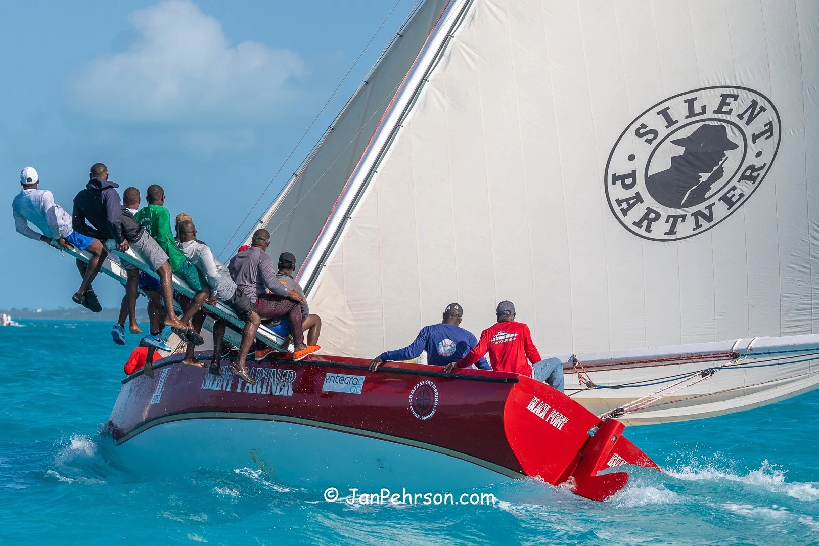 April 2025, George Town, Bahamas, National Family Island Regatta, A-Class, 1st Place, Silent Partner, from Exuma