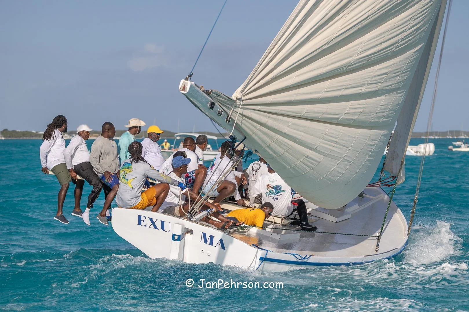 April 2025, George Town, Bahamas, National Family Island Regatta, A-Class, 2nd Place, Tida Wave, from Exuma