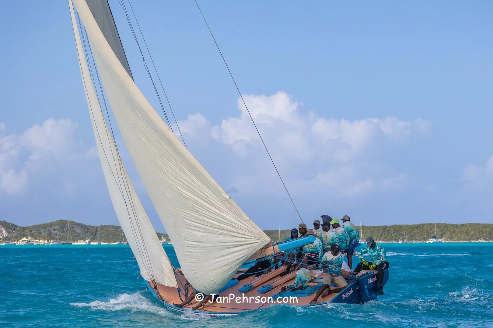 April 2025, George Town, Bahamas, National Family Island Regatta, A-Class, 4th Place, New Courageous, from Ragged Island