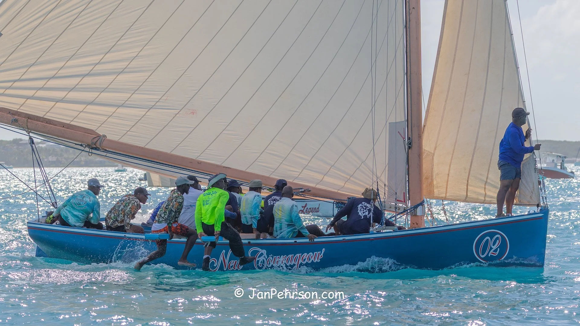 April 2025, George Town, Bahamas, National Family Island Regatta, A-Class, 4th Place, New Courageous, from Ragged Island
