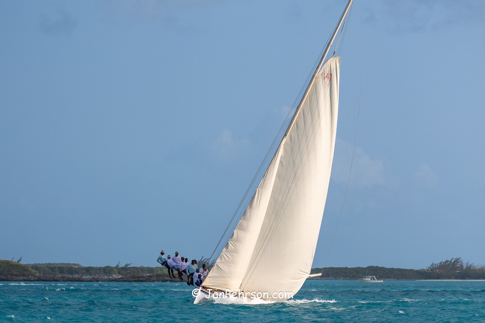 April 2025, George Town, Bahamas, National Family Island Regatta, A-Class, 6th Place, New Legend, from Long Island