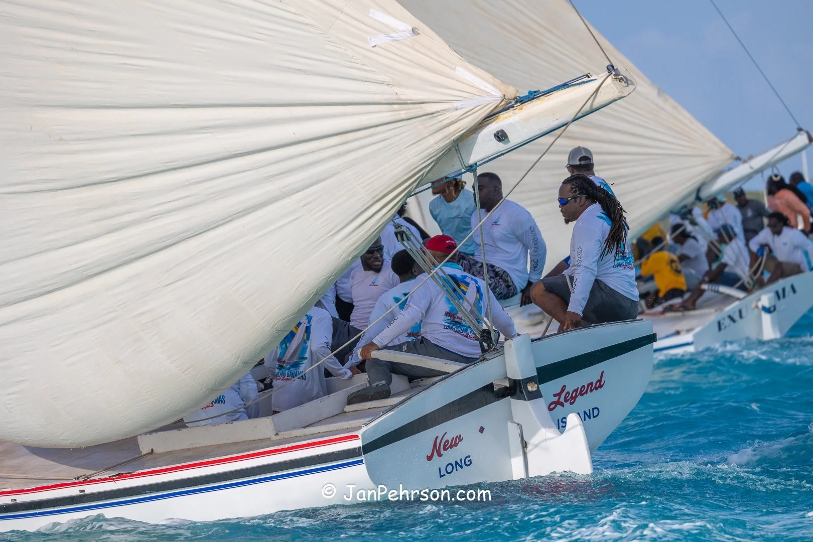 April 2025, George Town, Bahamas, National Family Island Regatta, A-Class, 6th Place, New Legend, from Long Island