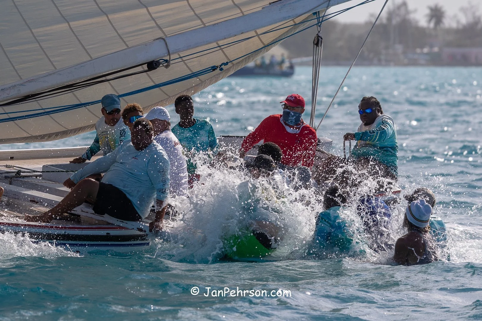 April 2025, George Town, Bahamas, National Family Island Regatta, A-Class, 6th Place, New Legend, from Long Island