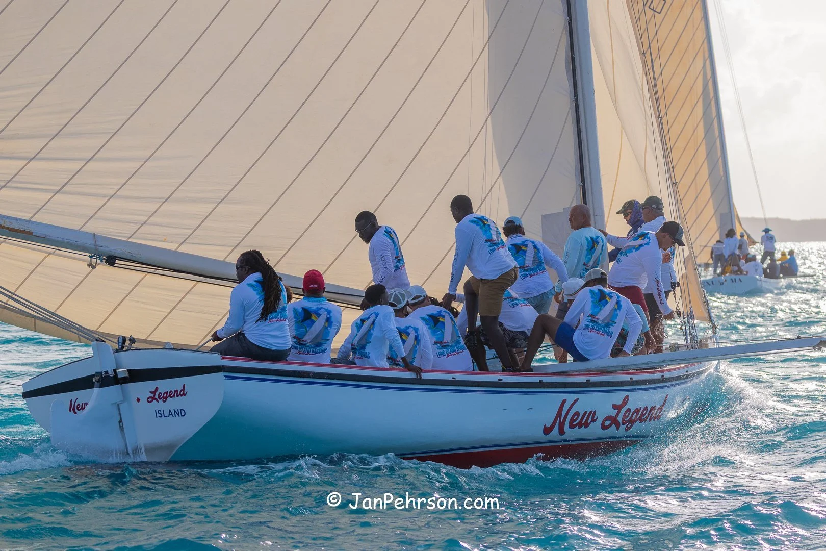 April 2025, George Town, Bahamas, National Family Island Regatta, A-Class, 6th Place, New Legend, from Long Island