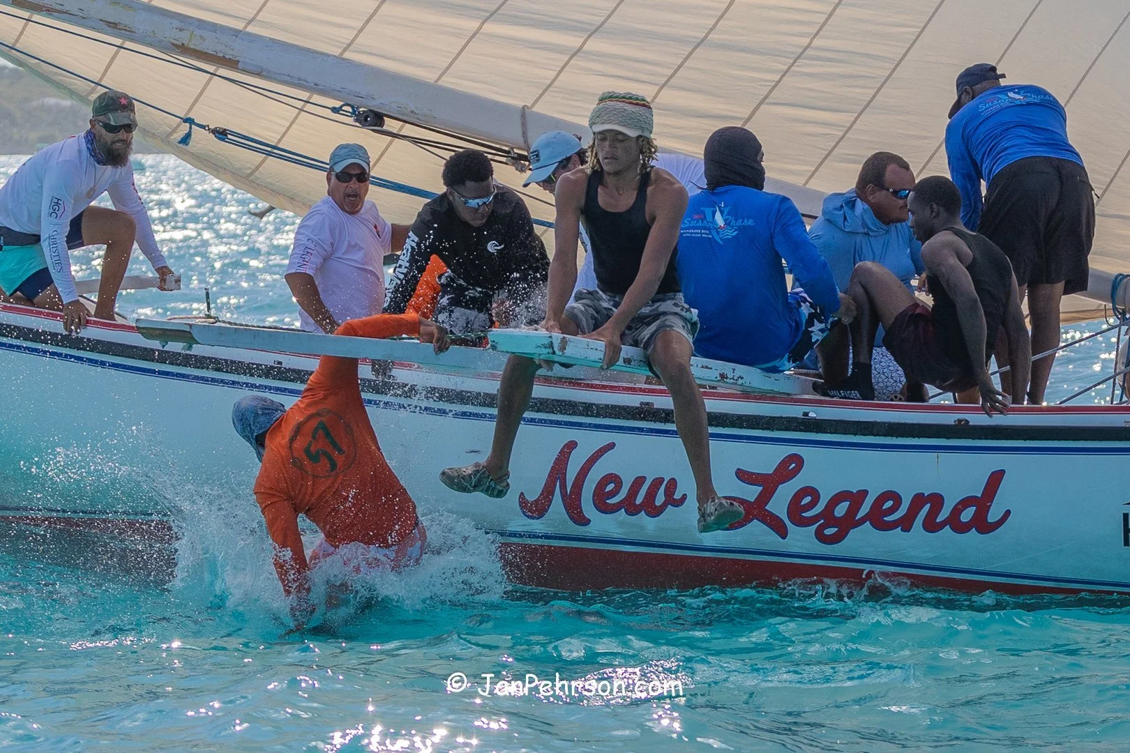 April 2025, George Town, Bahamas, National Family Island Regatta, A-Class, 6th Place, New Legend, from Long Island