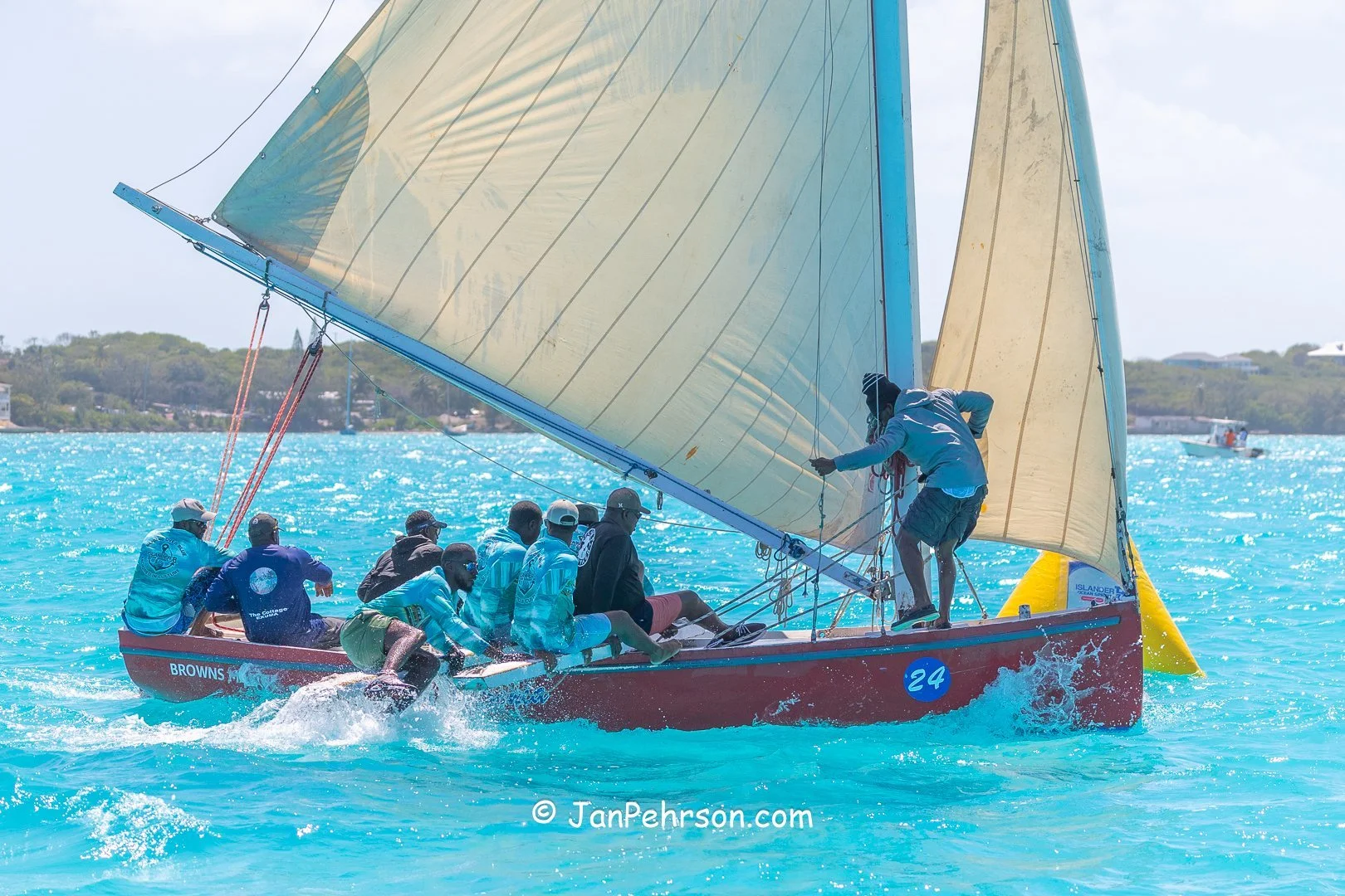 April 2025, George Town, Bahamas, National Family Island Regatta, B-Class, 3rd Place, Lady Sonia, from Exuma