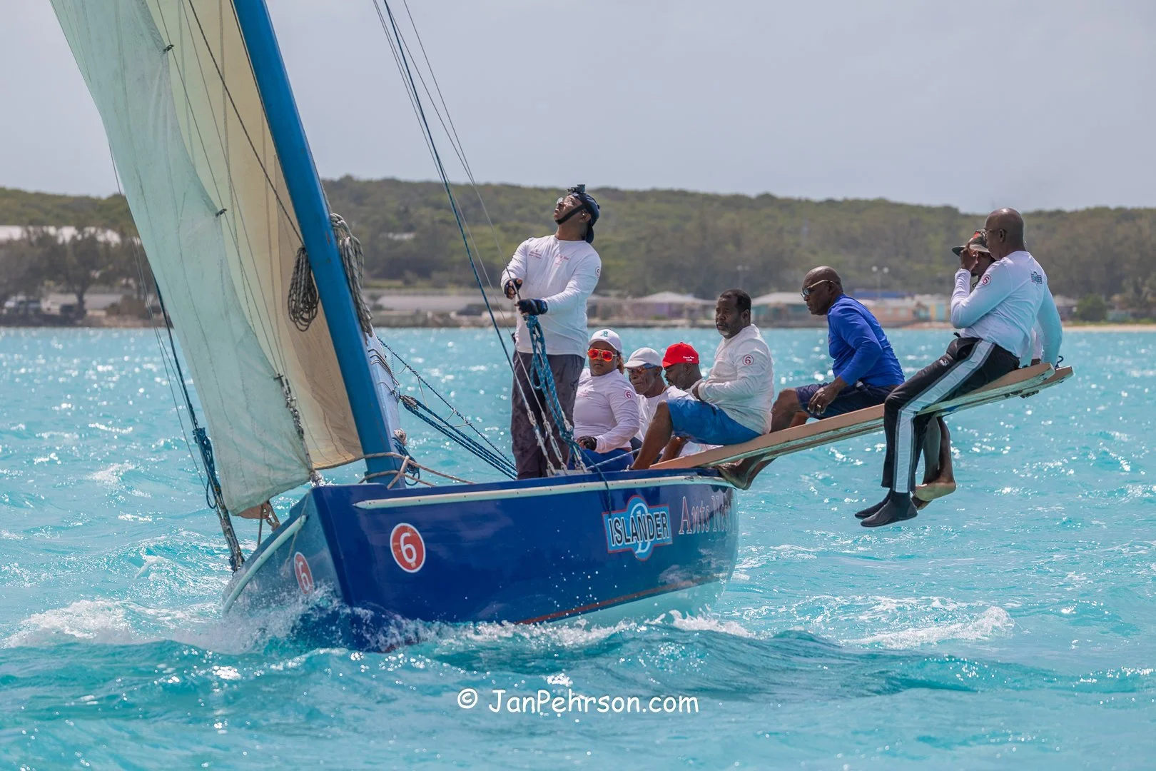 April 2025, George Town, Bahamas, National Family Island Regatta, B-Class, 4th Place, Ants Nest II, from Ragged Island