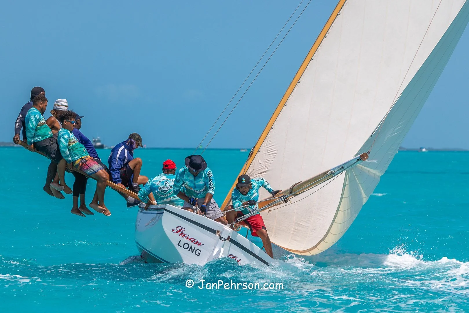 April 2025, George Town, Bahamas, National Family Island Regatta, B-Class, 5th Place, New Susan Chase V, from Long Island