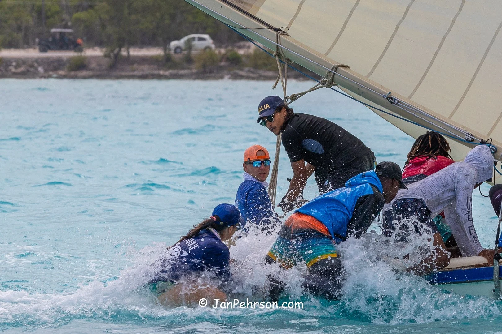April 2025, George Town, Bahamas, National Family Island Regatta, B-Class, 6th Place, Tari Anne, from Exuma