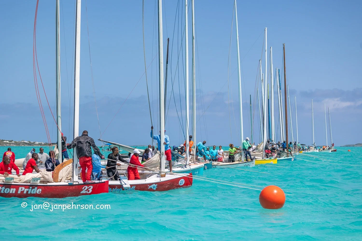 April 2024, George Town, Bahamas, National Family Island Regatta, C-Class Start