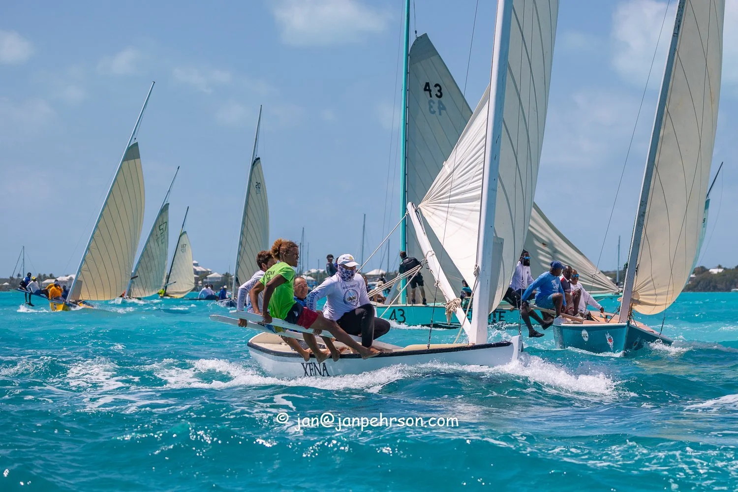 April 2024, George Town, Bahamas, National Family Island Regatta, C-Class, 3rd Place, Xena, from Long Island