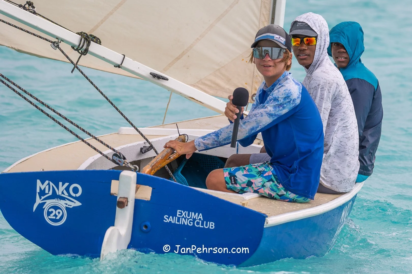 April 2025, George Town, Bahamas, National Family Island Regatta, E-Class, 2nd Place, Mako, from Exuma