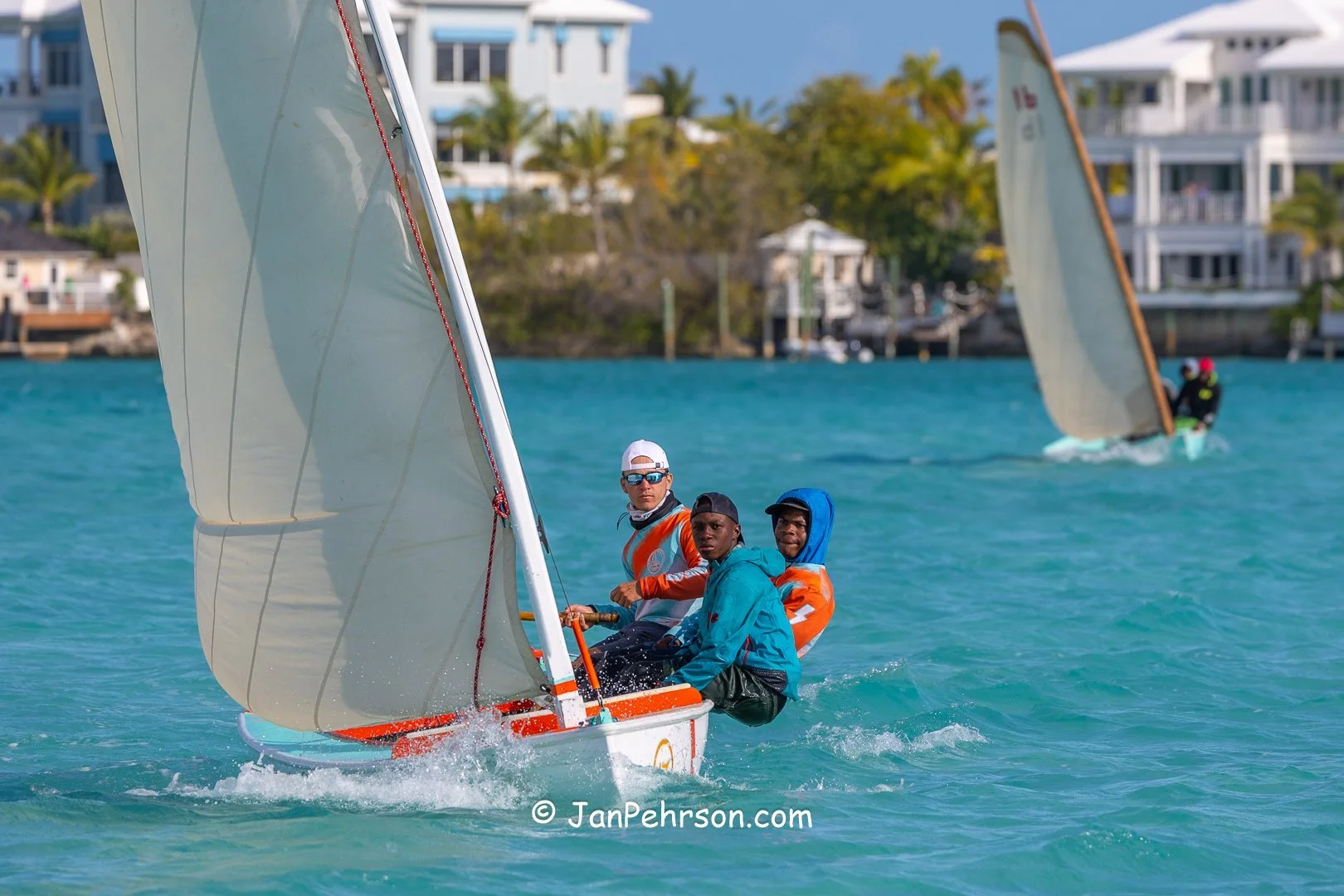 April 2025, George Town, Bahamas, National Family Island Regatta, E-Class, 3rd Place, Lady Kayla, from Exuma