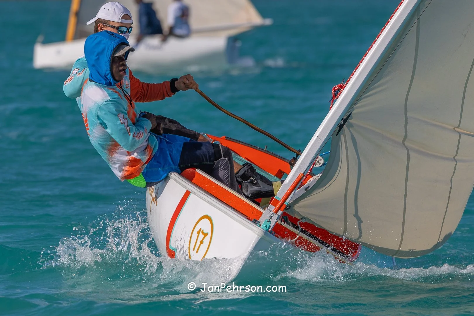 April 2025, George Town, Bahamas, National Family Island Regatta, E-Class, 3rd Place, Lady Kayla, from Exuma