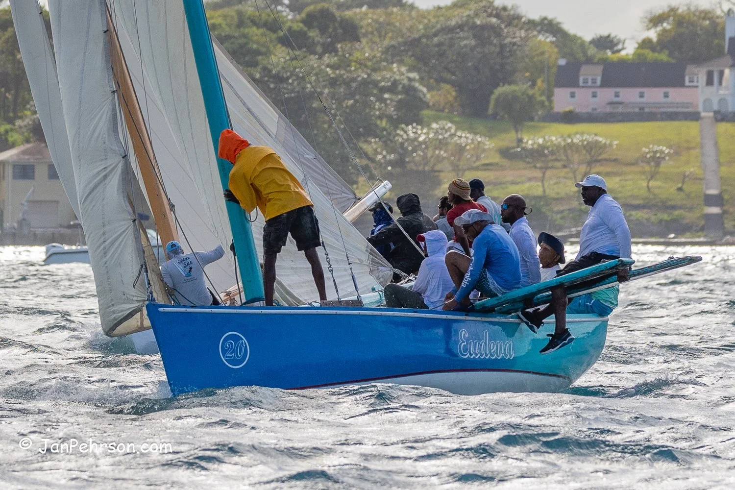 Dec 2024, Nassau, Bahamas, Best of the Best Regatta, B-Class, Eudeva, from Nassau