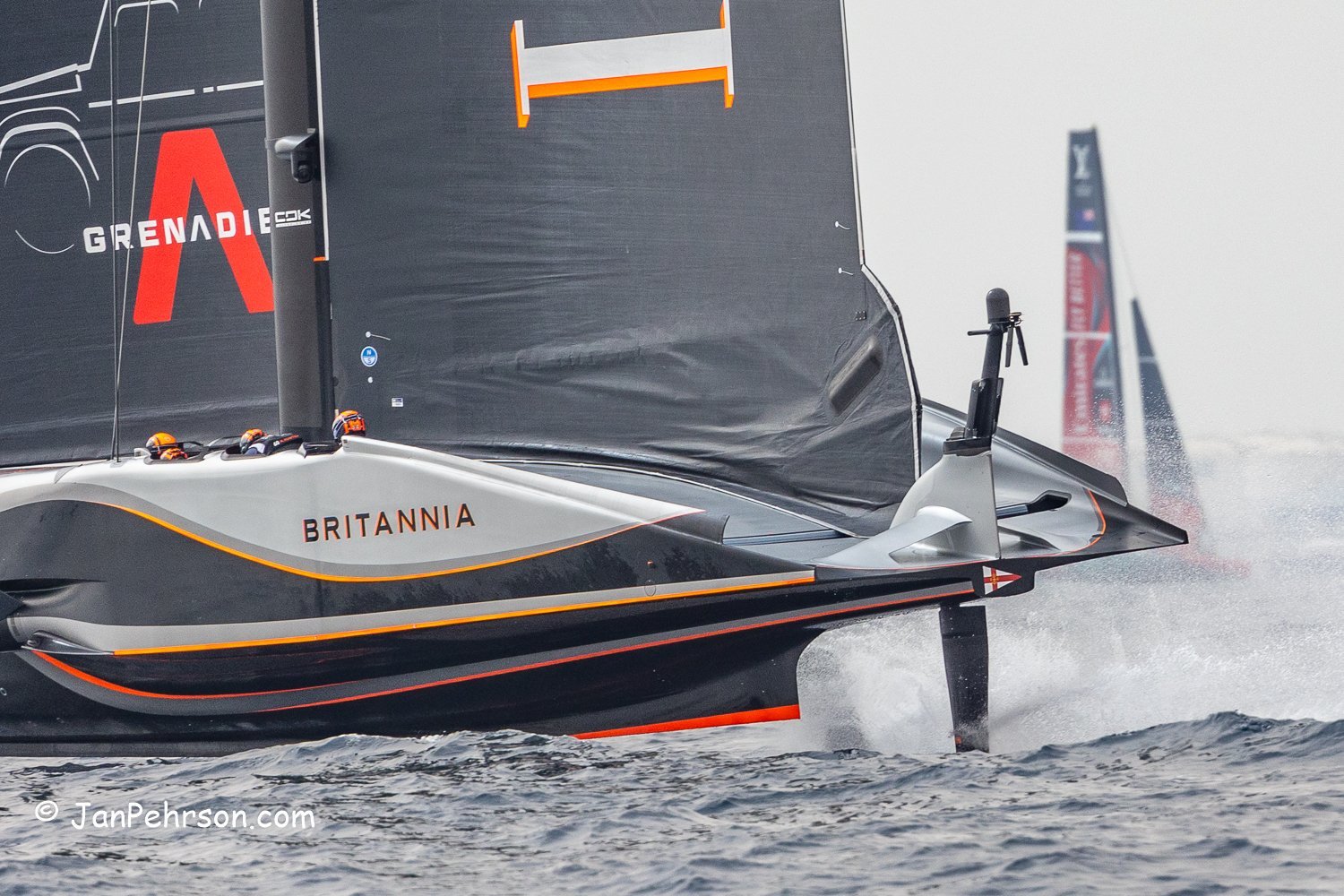 October 2024, Barcelona, Spain. 37th America's Cup sailed in AC75's, Emirates Team New Zealand vs. INEOS Britannia.