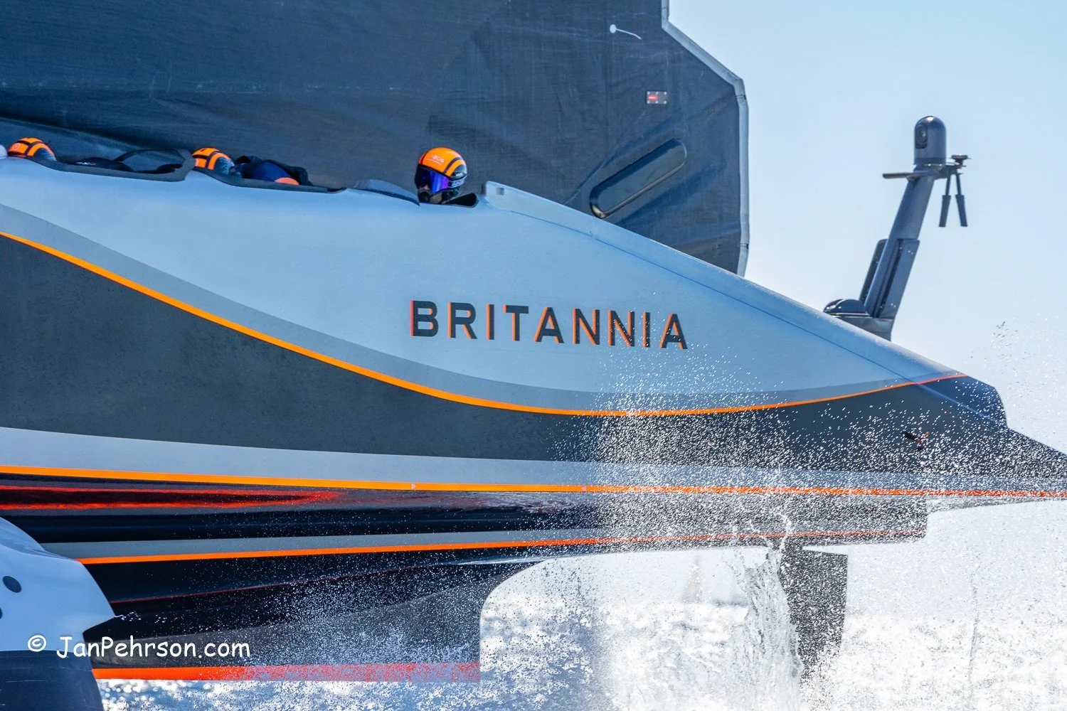 October 2024, Barcelona, Spain. 37th America's Cup sailed in AC75's, Emirates Team New Zealand vs. INEOS Britannia.